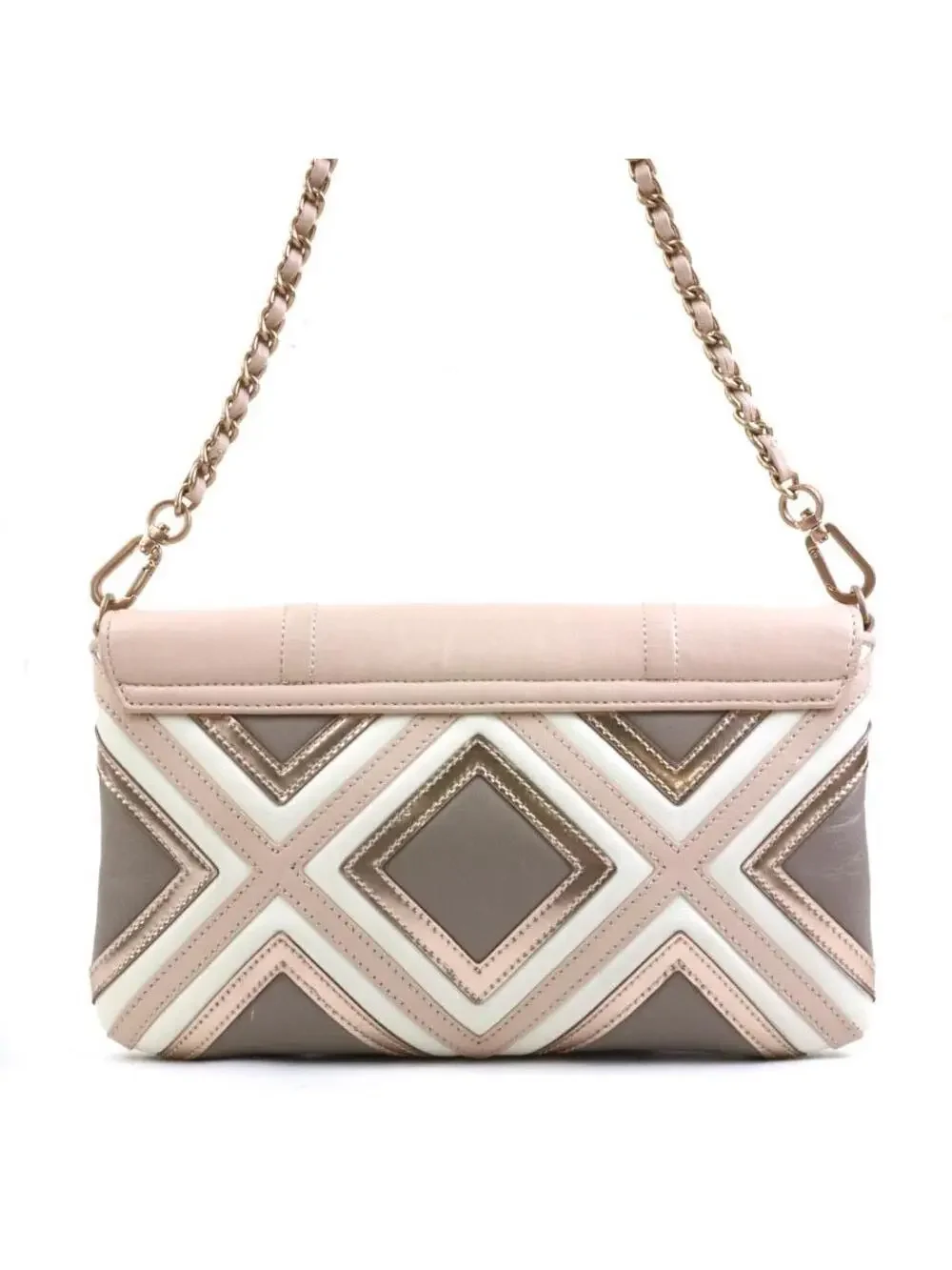 Auth Tory Burch Shoulder Bag Pink Beige #284501T14B